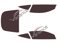 Aston Martin DB11 Coupe 2 doors tinted film kit (2016 - 2023) Aston Martin DB11 Coupe 2 doors tinted film kit (2016 - 2023)