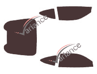 Aston Martin DB7 (1) Coupé de 3 puertas (1993 - 2004) kit de lámina tintada Aston Martin DB7 (1) Coupé de 3 puertas (1993 - 2004) kit de lámina tintada