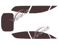 Aston Martin Rapide Sedan 4 door tinted film kit (2010 - 2020) Aston Martin Rapide Sedan 4 door tinted film kit (2010 - 2020)