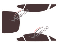 Aston Martin Vantage (1) V12 2-door Coupe (2005 - 2018) Tinted Film Kit Aston Martin Vantage (1) V12 2-door Coupe (2005 - 2018) Tinted Film Kit