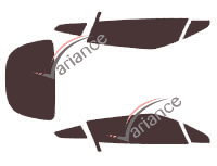 Aston Martin Zagato Coupe 2 doors (2012 - 2018) tinted film kit Aston Martin Zagato Coupe 2 doors (2012 - 2018) tinted film kit