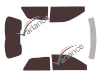 Tinted film kit Audi A3 (1) 3-door (1996 - 2003) Tinted film kit Audi A3 (1) 3-door (1996 - 2003)