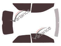Tinted film kit Audi A3 (2) 3-door (2003 - 2012) Tinted film kit Audi A3 (2) 3-door (2003 - 2012)