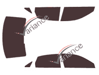 Audi A tinted film kit3 (3) Sedan 4 doors (2013 - 2020) Audi A tinted film kit3 (3) Sedan 4 doors (2013 - 2020)