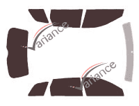 Tinted film kit Audi A3 (2) Sportback 5-door (2004 - 2012) Tinted film kit Audi A3 (2) Sportback 5-door (2004 - 2012)