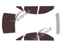 Audi A tinted film kit6 (2) Sedan 4 doors (1997 - 2004) Audi A tinted film kit6 (2) Sedan 4 doors (1997 - 2004)