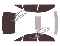 Audi A tinted film kit6 (3) Sedan 4 doors (2004 - 2011) Audi A tinted film kit6 (3) Sedan 4 doors (2004 - 2011)