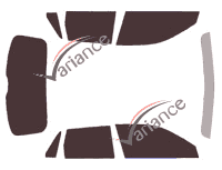 Audi Q2 (1) 5 doors (2015 - 2023) tinted film kit Audi Q2 (1) 5 doors (2015 - 2023) tinted film kit