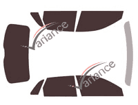 Kit de láminas tintadas para el Audi Q3 (2) de 5 puertas (a partir de 2019)