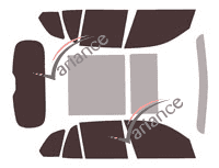 Tinted film kit Bmw X5 (4) 5 doors (2018 - 2026) Tinted film kit Bmw X5 (4) 5 doors (2018 - 2026)