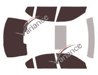 Tinted film kit Bmw Serie 3 (4) Sedan 4 doors (1998 - 2005) Tinted film kit Bmw Serie 3 (4) Sedan 4 doors (1998 - 2005)