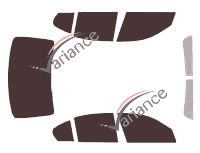 Tinted film kit Bmw Serie 3 (6) Sedan 4 doors (2012 - 2018) Tinted film kit Bmw Serie 3 (6) Sedan 4 doors (2012 - 2018)