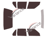 Tinted film kit Bmw Serie 3 (2) Sedan 4 doors (1984 - 1991) Tinted film kit Bmw Serie 3 (2) Sedan 4 doors (1984 - 1991)