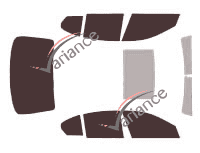 Tinted film kit Bmw Serie 5 / i5 (7) Sedan 4-door (2010 - 2016) Tinted film kit Bmw Serie 5 / i5 (7) Sedan 4-door (2010 - 2016)