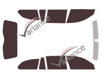 Tinted film kit Bmw Serie 5 / i5 (6) Touring Estate 5 doors (2004 - 2010) Tinted film kit Bmw Serie 5 / i5 (6) Touring Estate 5 doors (2004 - 2010)