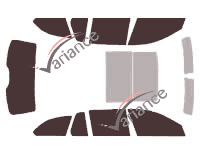 Tinted film kit Bmw Serie 5 / i5 (7) Touring Estate 5 doors (2010 - 2017) Tinted film kit Bmw Serie 5 / i5 (7) Touring Estate 5 doors (2010 - 2017)