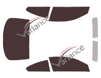 Tinted film kit Bmw Serie 6 (2) Coupe 2 portes (2003 - 2012) Tinted film kit Bmw Serie 6 (2) Coupe 2 portes (2003 - 2012)