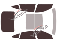 Tinted film kit Bmw Serie 6 (4) Gran Tourismo Sedan 5 doors (since 2018) Tinted film kit Bmw Serie 6 (4) Gran Tourismo Sedan 5 doors (since 2018)