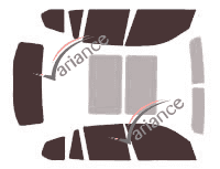 Tinted film kit Bmw X3 / iX3 (2) 5-door (2010 - 2017) Tinted film kit Bmw X3 / iX3 (2) 5-door (2010 - 2017)