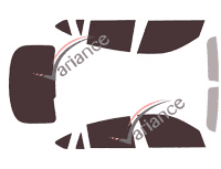 Tinted film kit Bmw X6 (2) 5 doors (2014 - 2020) Tinted film kit Bmw X6 (2) 5 doors (2014 - 2020)