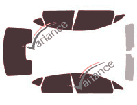 Buick Excelle (1) GT 4-door Sedan (2010 - 2017) tinted film kit Buick Excelle (1) GT 4-door Sedan (2010 - 2017) tinted film kit