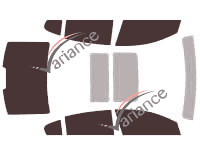 Buick LaCrosse Tinted Film Kit (2) 4-door sedan (2010 - 2016) Buick LaCrosse Tinted Film Kit (2) 4-door sedan (2010 - 2016)