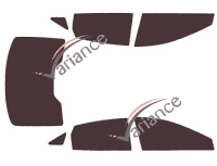 Buick LaCrosse (3) 4-door sedan (2016 - 2023) tinted film kit Buick LaCrosse (3) 4-door sedan (2016 - 2023) tinted film kit