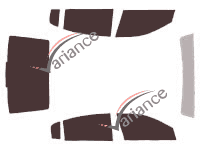 Buick Lucerne Sedan 4-door tinted film kit (2005 - 2011)