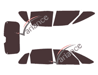 Tinted film kit Citroën C4 (1) Picasso 5 doors (2006 - 2013) Tinted film kit Citroën C4 (1) Picasso 5 doors (2006 - 2013)