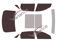 Kit de láminas tintadas para Cadillac CT6 Sedán 4 puertas (2016 - 2023) Kit de láminas tintadas para Cadillac CT6 Sedán 4 puertas (2016 - 2023)