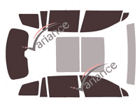 Cadillac XT-6 (1) 5-door tinted film kit (from 2019) Cadillac XT-6 (1) 5-door tinted film kit (from 2019)