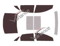 Cadillac XTS 4-door tinted film kit (2012 - 2019) Cadillac XTS 4-door tinted film kit (2012 - 2019)