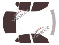 Kit film teinté Cadillac BLS Berline 4 portes (2005 - 2010)