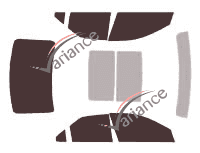 Cadillac CTS (2) 4-door sedan (2007 - 2013) tinted film kit Cadillac CTS (2) 4-door sedan (2007 - 2013) tinted film kit