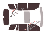 Cadillac Escalade (4) 5-door tinted film kit (2014 - 2020) Cadillac Escalade (4) 5-door tinted film kit (2014 - 2020)