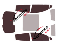 Changan Uni-T (1) 5-door tinted film kit (since 2023)