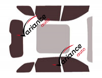 Changan X-7 (1) 5-door tinted film kit (since 2023)