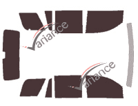 Chevrolet Tahoe (4) Short 5-door tinted film kit (2014 - 2020) Chevrolet Tahoe (4) Short 5-door tinted film kit (2014 - 2020)