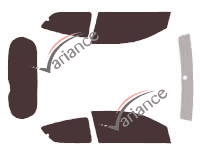 Chevrolet Kalos-Aveo (1) 3-door (2002 - 2011) tinted film kit Chevrolet Kalos-Aveo (1) 3-door (2002 - 2011) tinted film kit