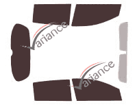 Chevrolet Aveo (2) 5-door (2011 - 2020) tinted film kit Chevrolet Aveo (2) 5-door (2011 - 2020) tinted film kit