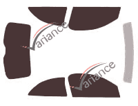 Chevrolet Celta (1) 3-door (1999 - 2005) tinted film kit Chevrolet Celta (1) 3-door (1999 - 2005) tinted film kit