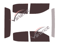 Chevrolet Colorado (2) Crew Cab Pick-up 4 door tinted film kit (2013 - 2023) Chevrolet Colorado (2) Crew Cab Pick-up 4 door tinted film kit (2013 - 2023)