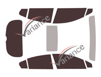 Chevrolet Cruze (2) 5-door tinted film kit (2016 - 2022) Chevrolet Cruze (2) 5-door tinted film kit (2016 - 2022)