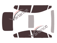 Tinted film kit Chevrolet Cruze (2) Sedan 4-door (2016 - 2020) Tinted film kit Chevrolet Cruze (2) Sedan 4-door (2016 - 2020)