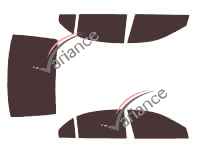 Chevrolet Epica (2) 4-door sedan (2006 - 2013) tinted film kit Chevrolet Epica (2) 4-door sedan (2006 - 2013) tinted film kit