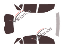 Chevrolet Equinox (2) 5-door (2010 - 2017) tinted film kit Chevrolet Equinox (2) 5-door (2010 - 2017) tinted film kit