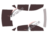 Chevrolet Impala (10) 4-door sedan (2013 - 2020) tinted film kit Chevrolet Impala (10) 4-door sedan (2013 - 2020) tinted film kit