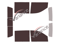 Chevrolet Silverado (4) Crew Cab Pick-up 4-door tinted film kit (since 2019) Chevrolet Silverado (4) Crew Cab Pick-up 4-door tinted film kit (since 2019)