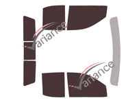 Chevrolet Silverado (4) Double Cab Pick-up 4 door tinted film kit (from 2019) Chevrolet Silverado (4) Double Cab Pick-up 4 door tinted film kit (from 2019)