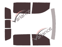 Chevrolet Silverado (3) Crew Cab Pick-up 4 door (2013 - 2018) tinted film kit Chevrolet Silverado (3) Crew Cab Pick-up 4 door (2013 - 2018) tinted film kit